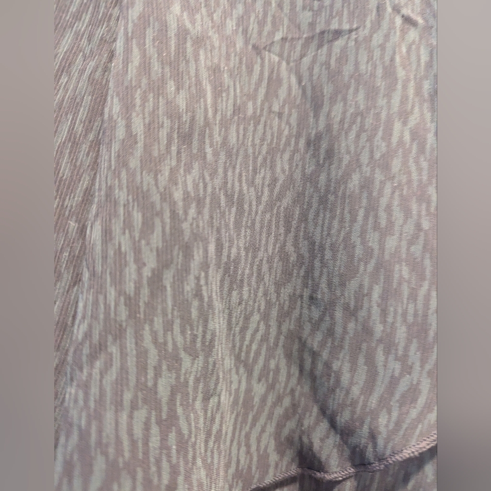Aerie Women's Wrap Ruffle Skirt Black Mini Gray Black Leopard Sheer Size XS *NWT - Picture 6 of 15
